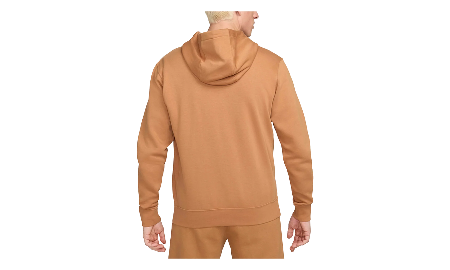 Sportswear Club Fleece Embroidered Hoodie "Flax / Flax / White" BV2654 224