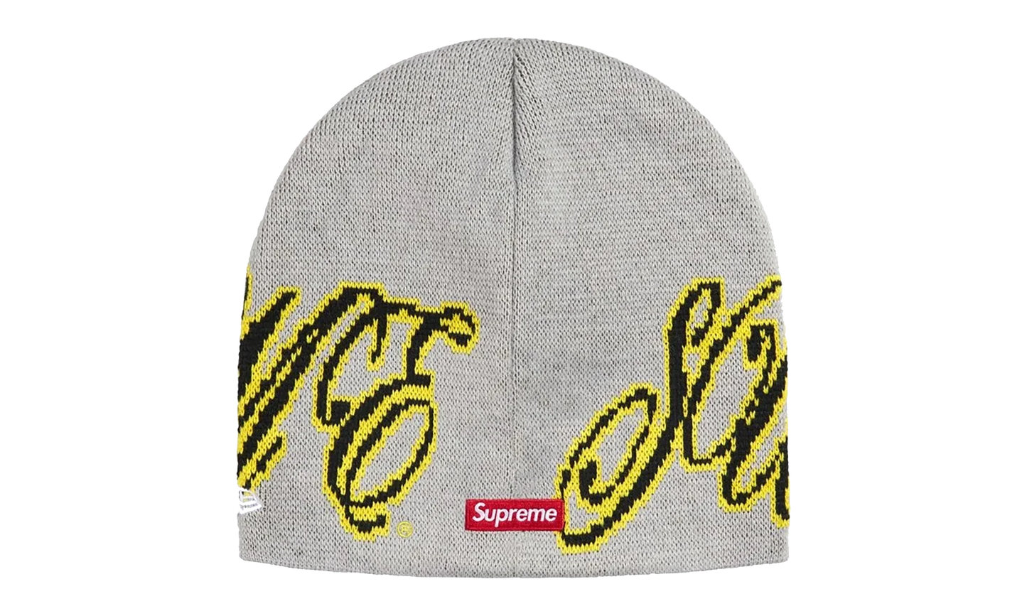 New Era Cursive Beanie "SS26 - Grey" SU27256