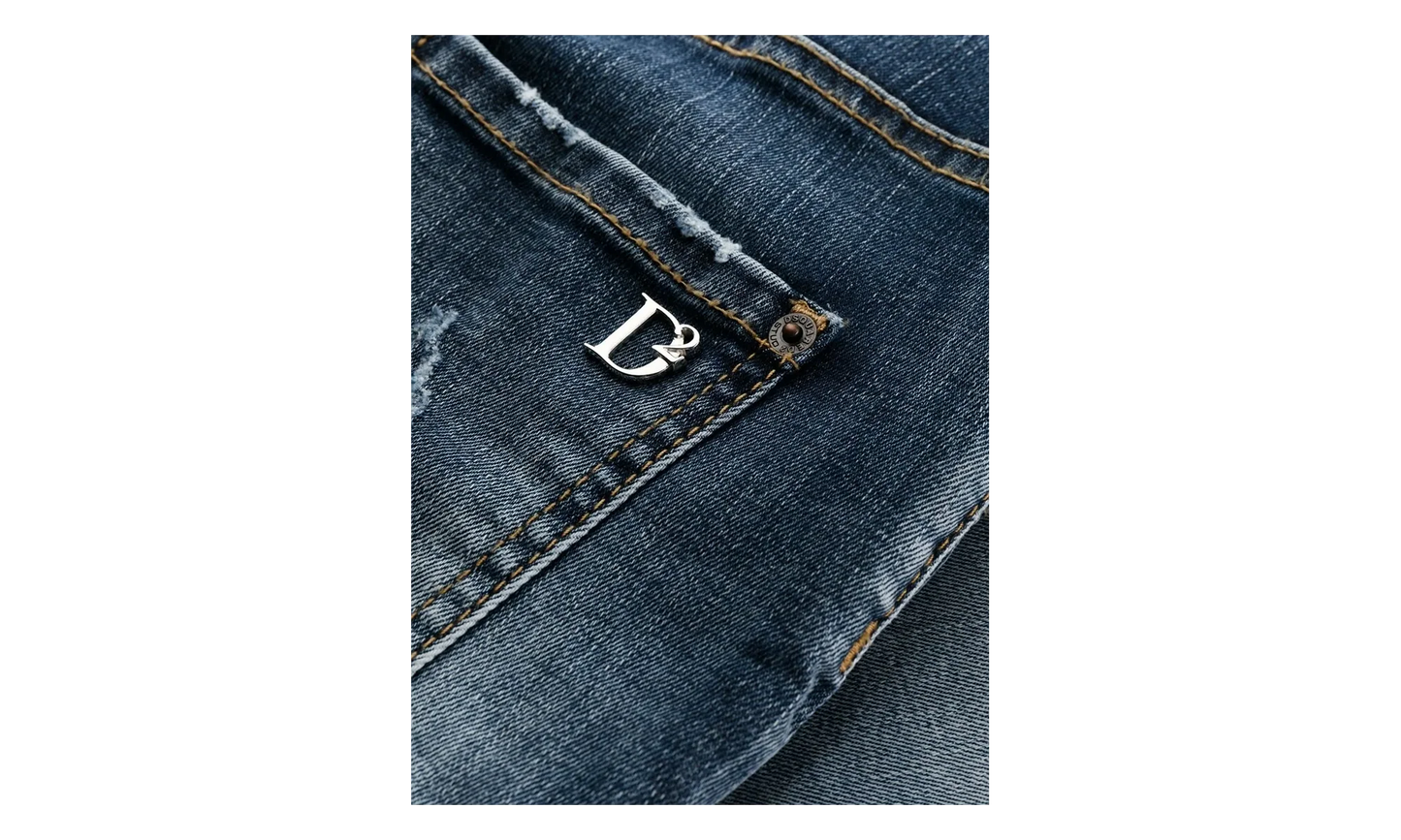 Dark Wash High Waist Cropped Twiggy Jeans WMNS "Denim" S75LB0746S30685470