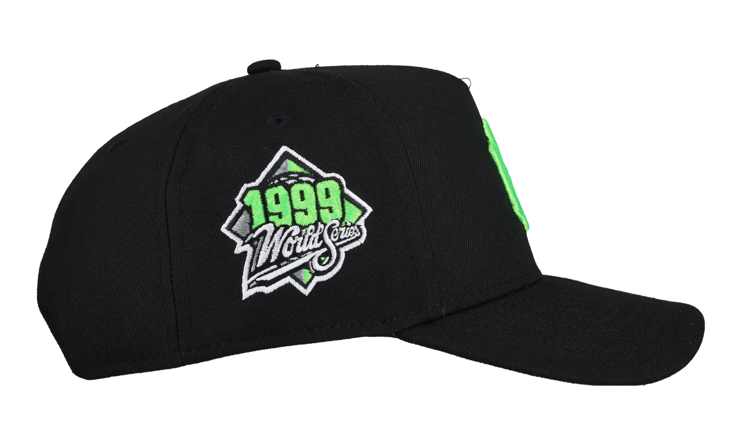 9FIFTY New York Yankees 1999 World Series A Frame Snapback Hat "Slime Green" NE263