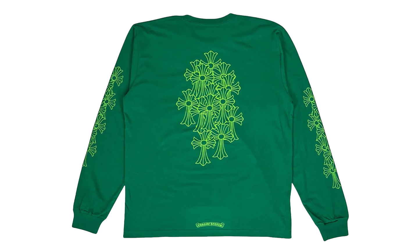CEMETERY CROSS L/S Tee "GREEN" CHRM0842