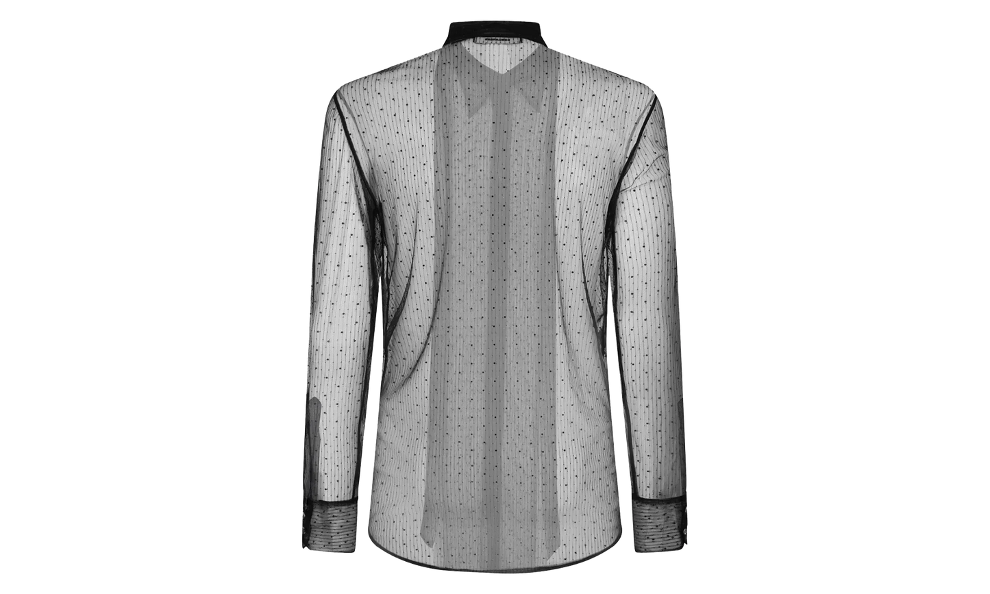 Evening See Through Bow Shirt "Black" S74DM0800S78522900