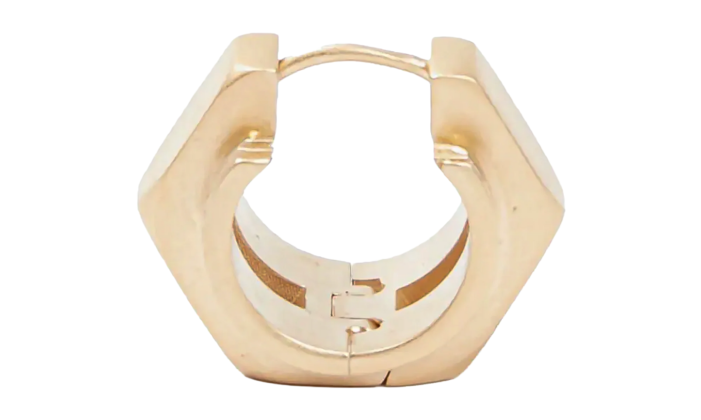 Bolt & Nut Ridged Earring "GOLD" SM0VG0020SV0272950