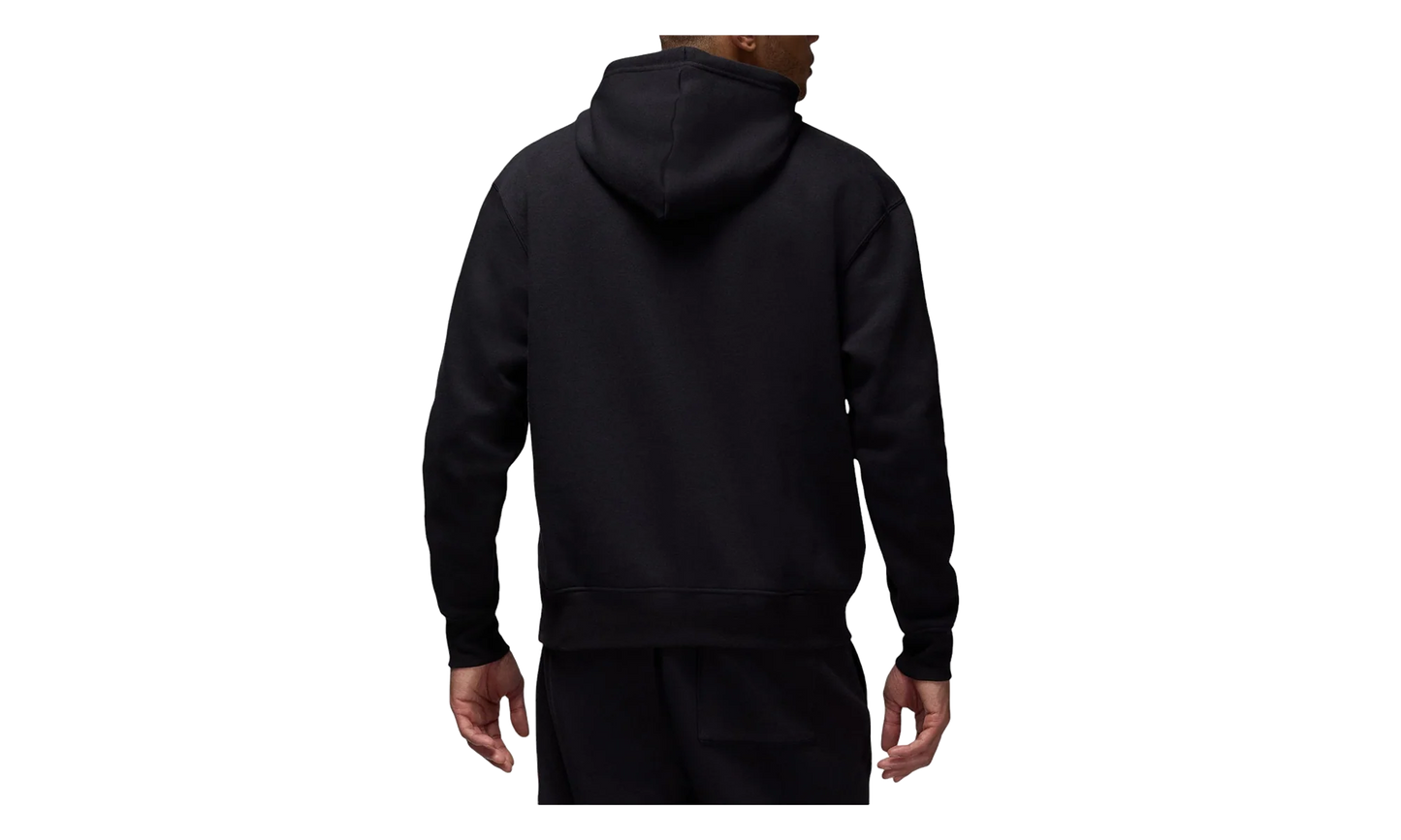 Jordan Essentials Fleece Hoodie "Black / Gym Red / Gym Red" FD7545 013