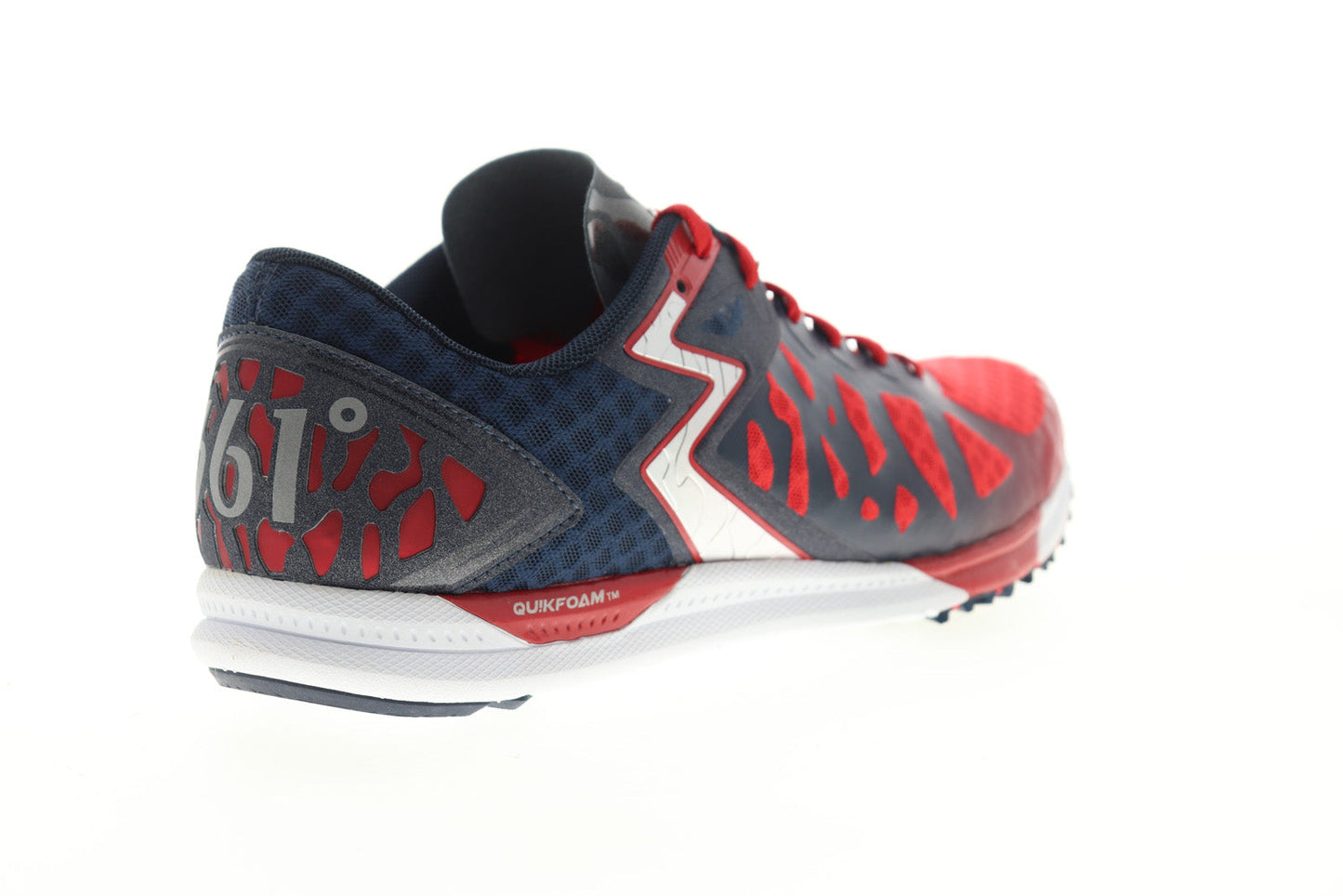 Chaser Mens Red Mesh Low Top Lace Up Athletic Running Shoes