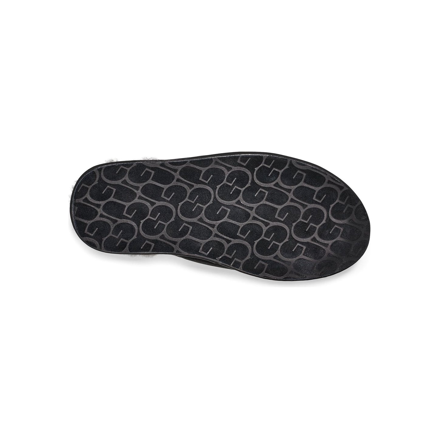 Men's Scuff Leather Slipper in Black