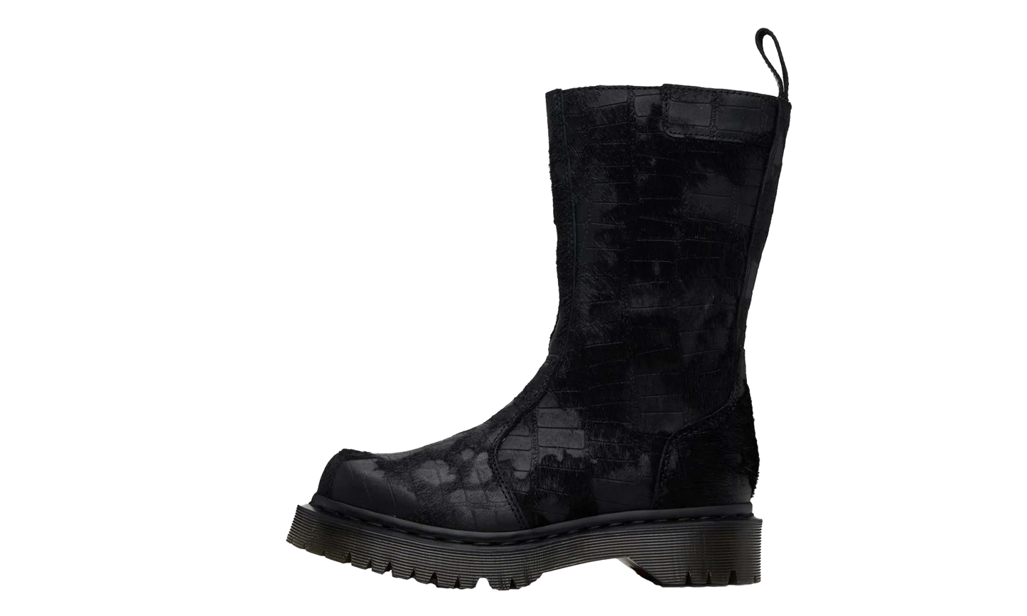 Emboss Hair On Regena Boot Black Croc "Black" 41253001