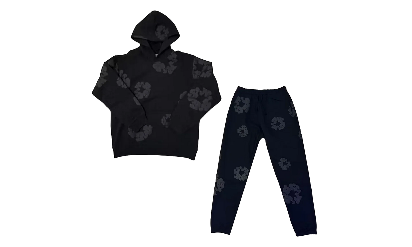 Mono Cotton Wreath (Full Set) "Black" DT317