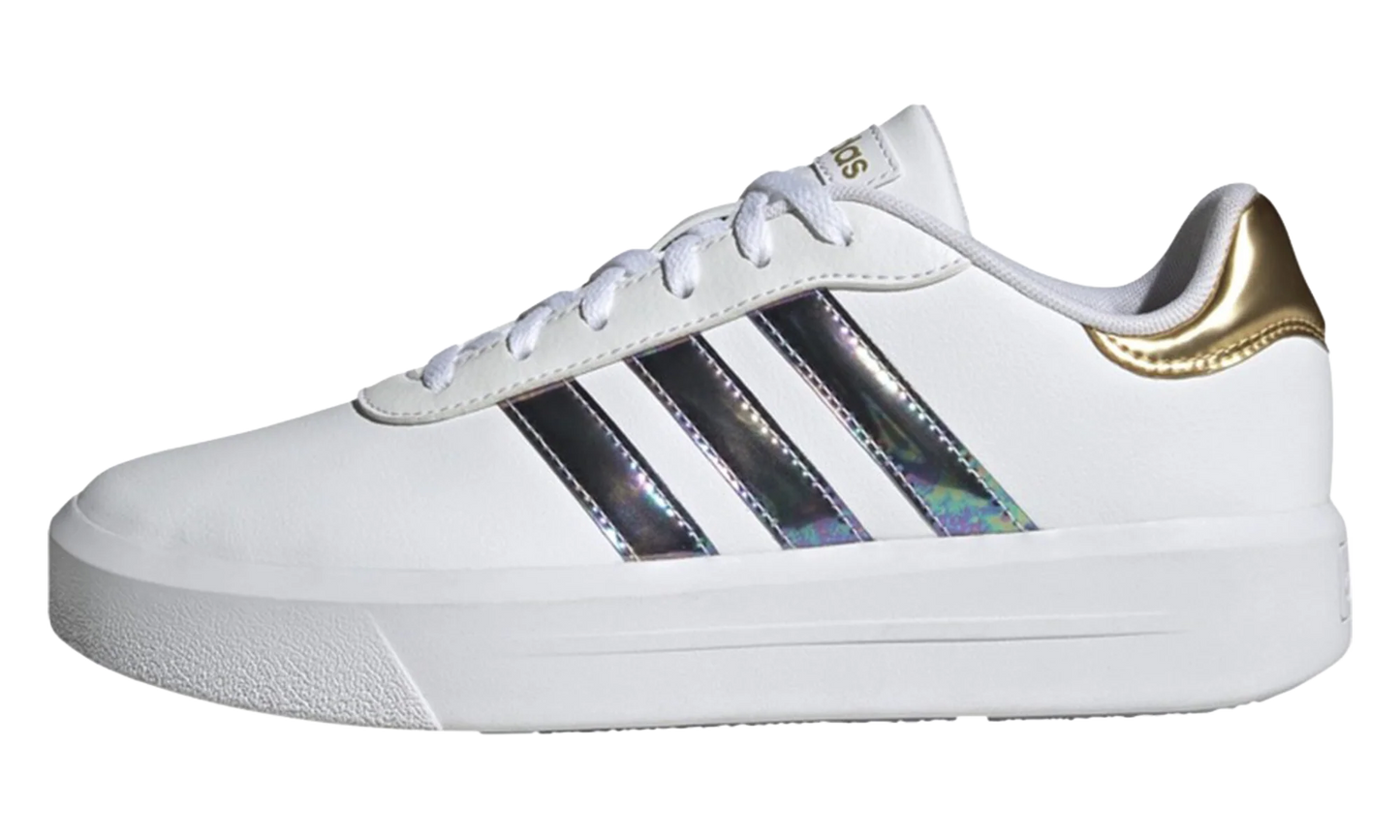 Court Platform "Footwear White / Footwear White / Matte Gold" HQ7156