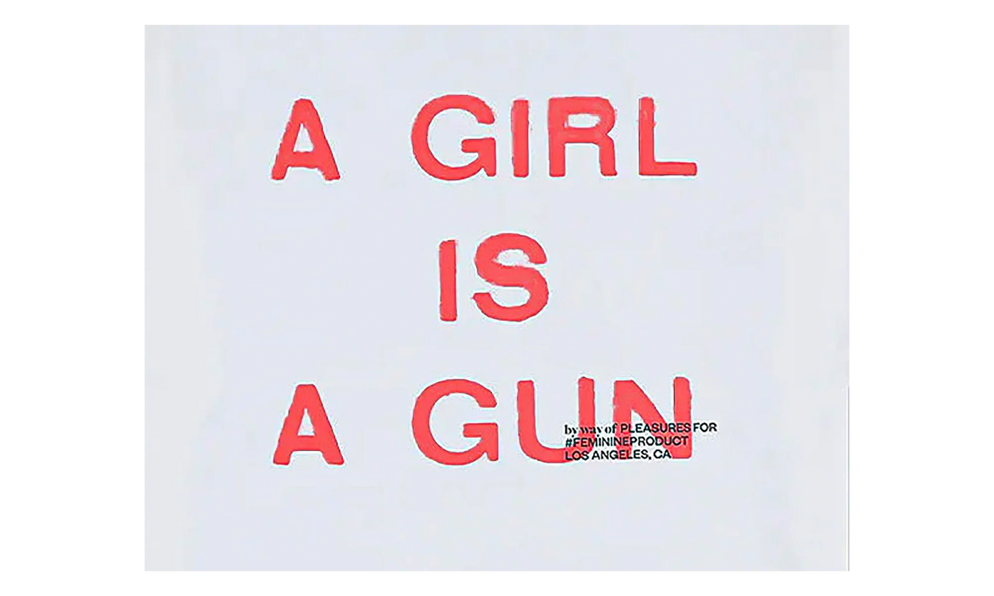 Girl Is A Gun SS Tee "White" P26SP082-WHT