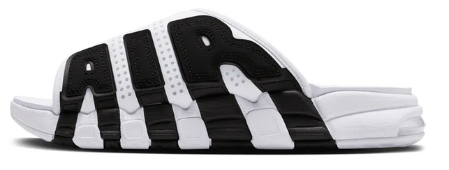Air More Uptempo Slide White Black