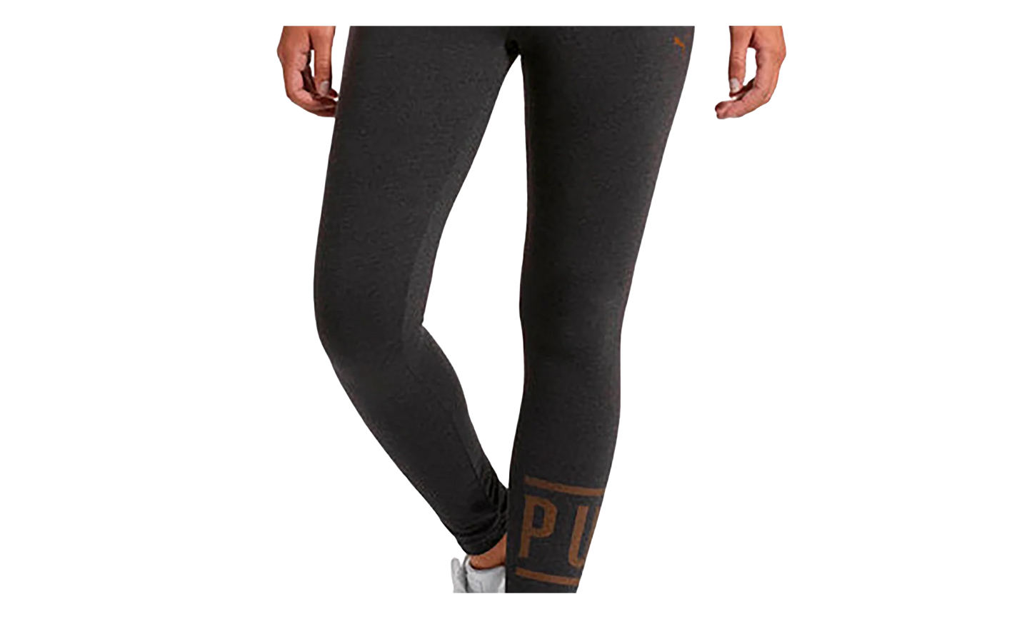 Athletic Logo Leggings WMNS "Dark Grey Heather / Bronze Metal" 854820 09