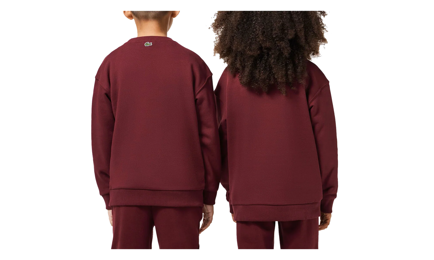 Signature Print Fleece Sweatshirt GS "Bordeaux" SJ1231 YUP