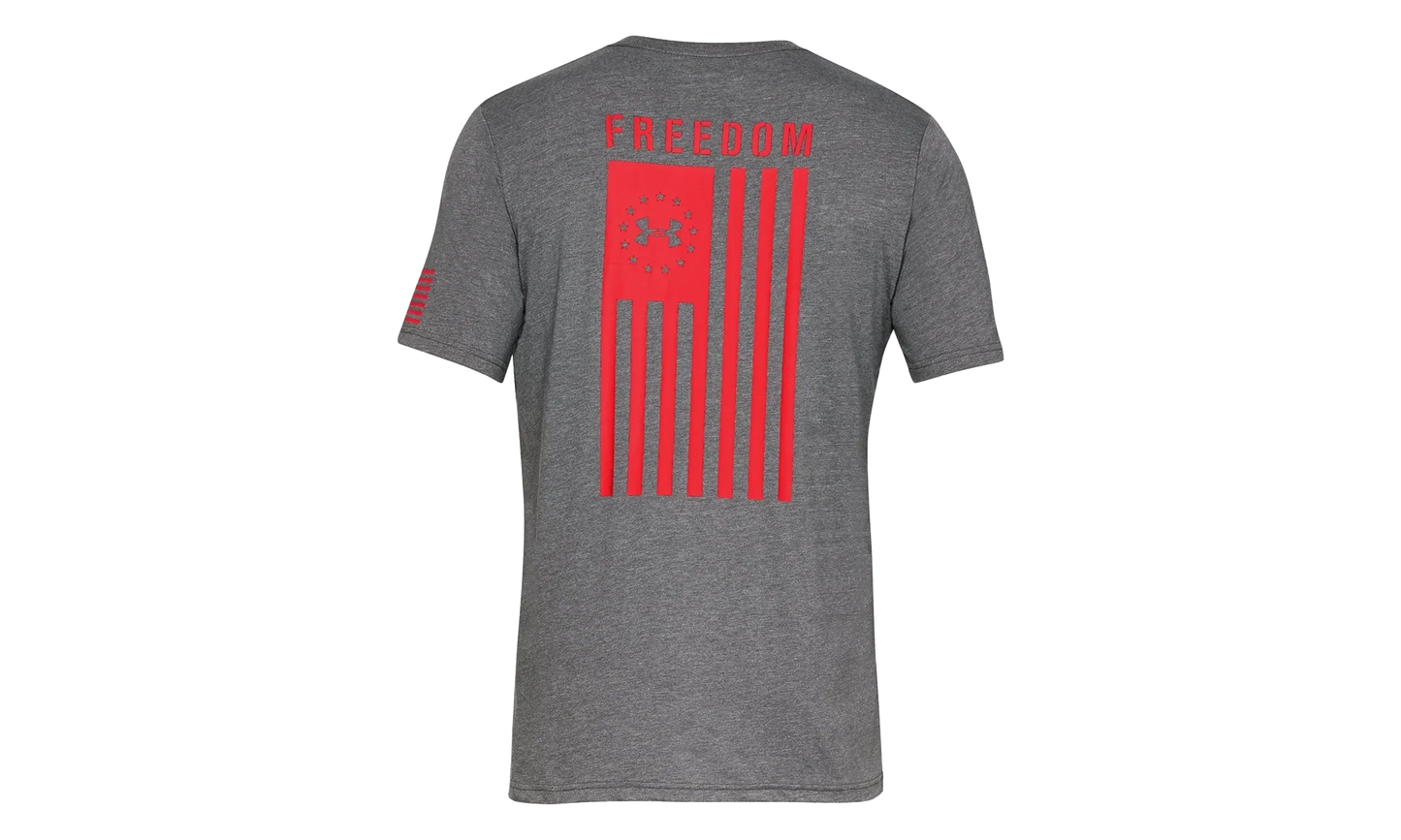 Freedom Flag T-Shirt "Charcoal Medium Heather / Red" 1333350 019