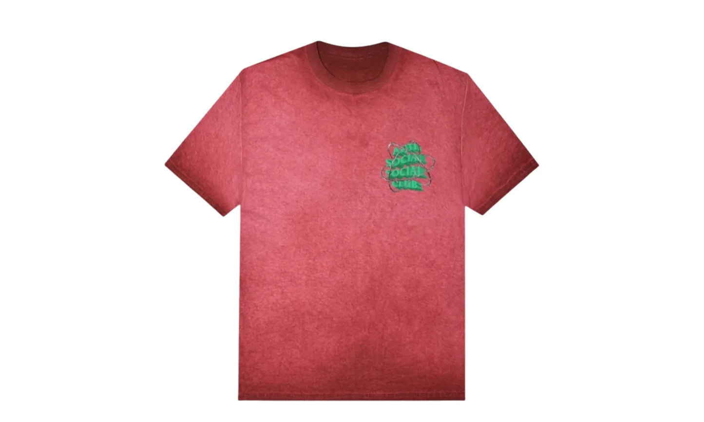 New & Gone Mineral Wash Tee "Red - Members Only Release" ASSC NAG002