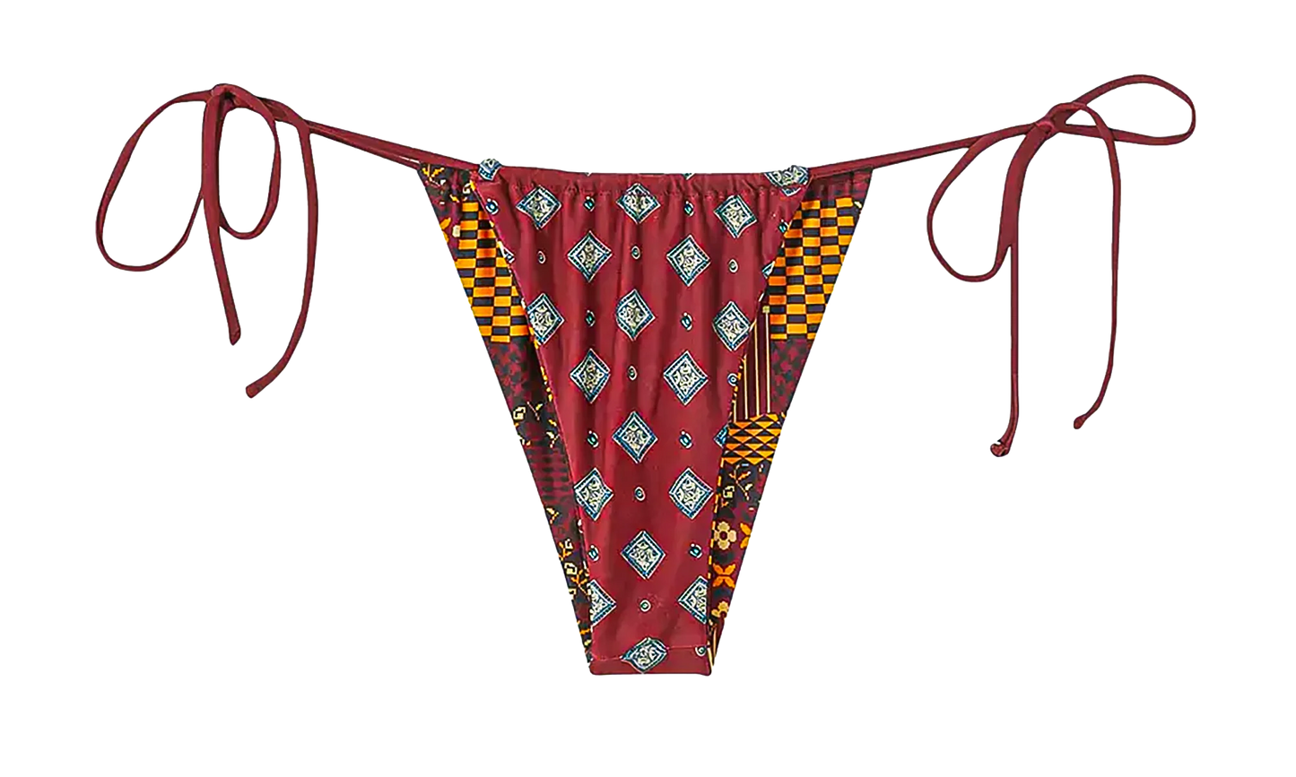 Tova Geo Floral Tie Bottom "Multi" KITH52