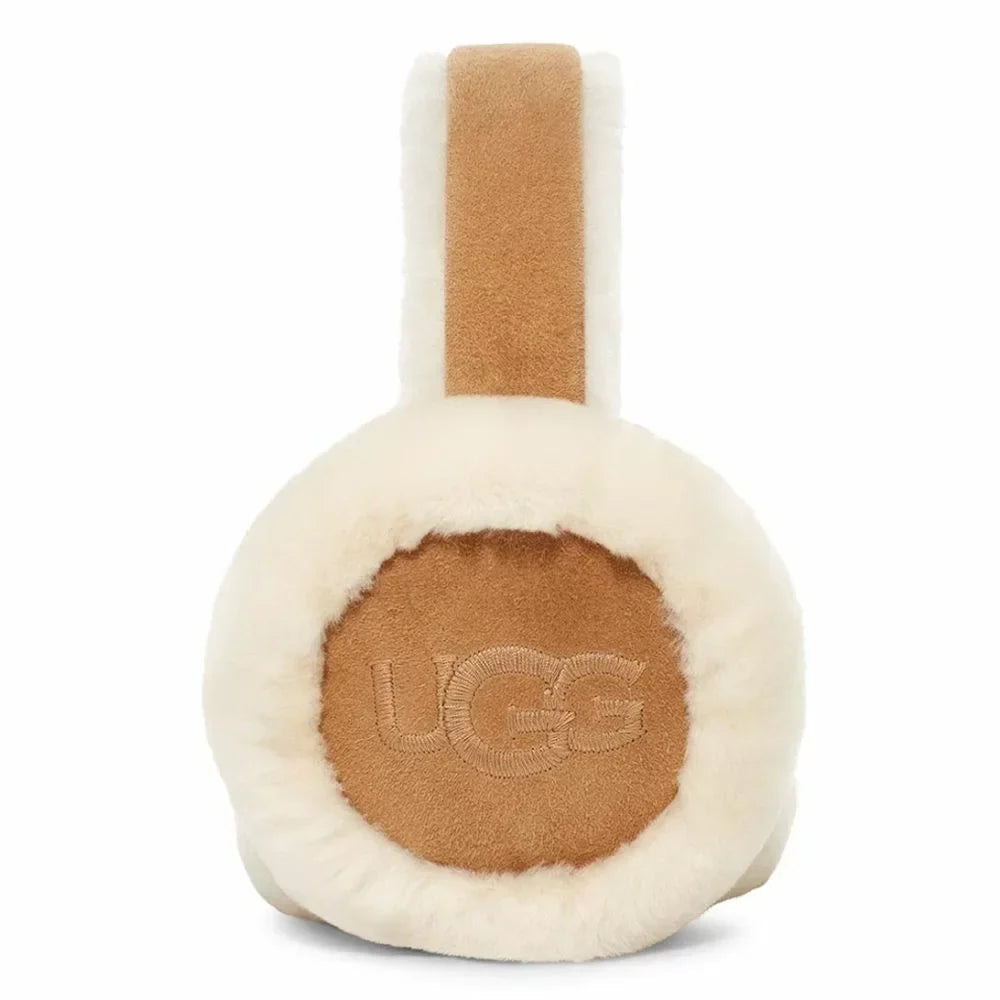 Women's Sheepskin Embroidery Earmuff