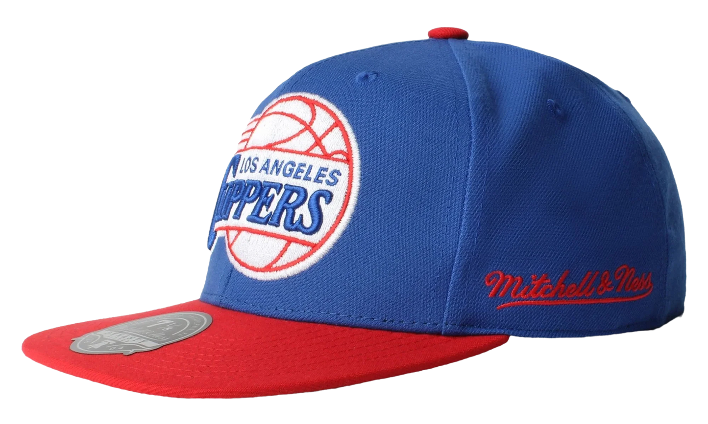 NBA Hardwood Classics Core Side Fitted Cap "Los Angeles Clippers - Royal Red" 6HSFDX21137 LACRYRD