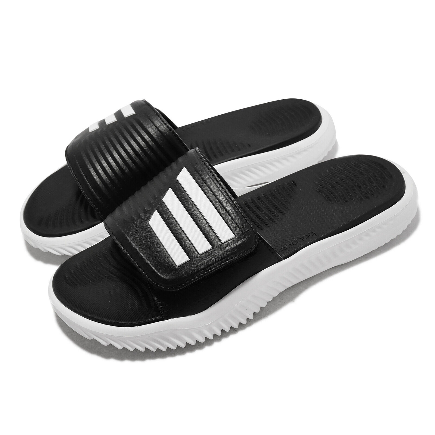 Alpha BOUNCE Slide Black White Men Sports Sandals Slippers