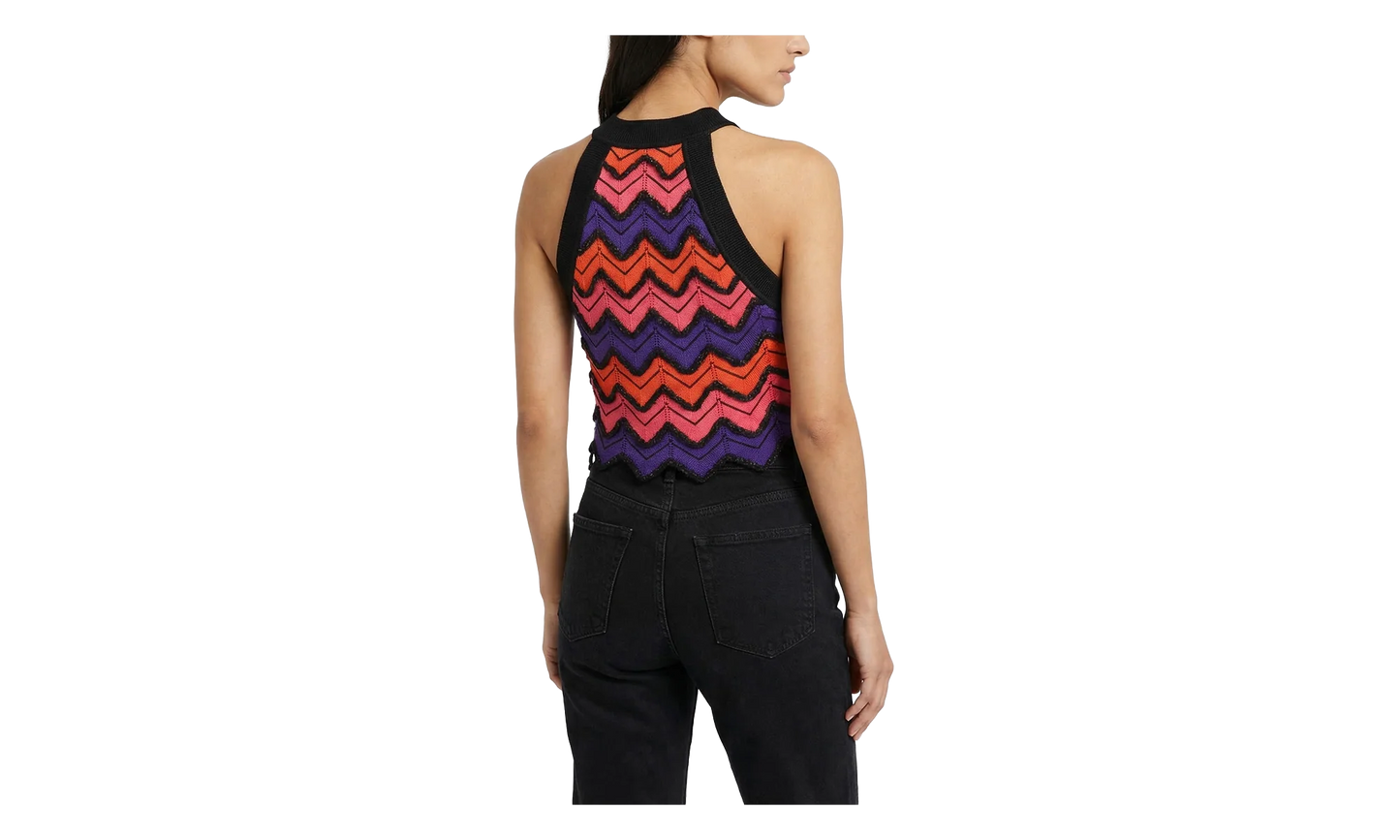 Cropped Knit Halter Top WMNS "Multicolor" AF4AB024KD68ABC