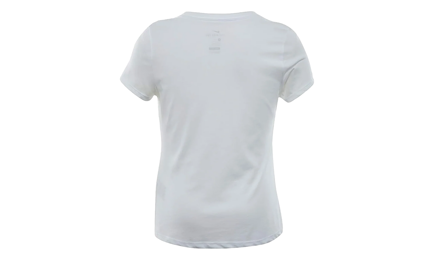 Swoosh‑print T‑shirt Big Kids "White" AH2107 100