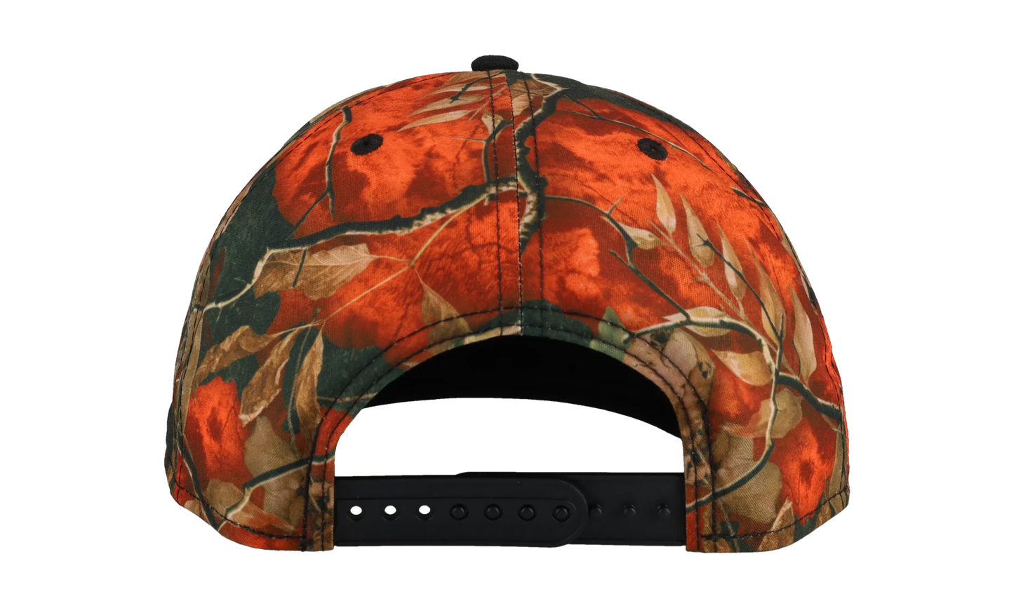 9FIFTY New York Mets 30th Anniversary A Frame Snapback Hat "Leaves / Orange" NE204