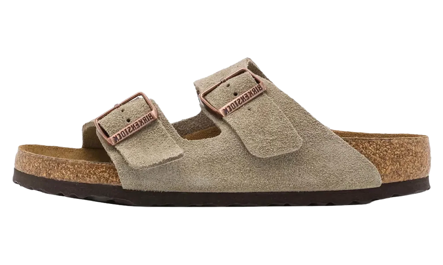 Arizona Soft Footbed "Suede Taupe - Narrow fit" 951303