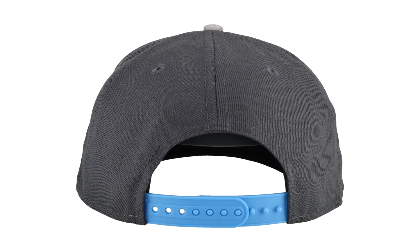 9FIFTY Los Angeles Dodgers A Frame Snapback Hat "Graphite / Ice Blue" NE155