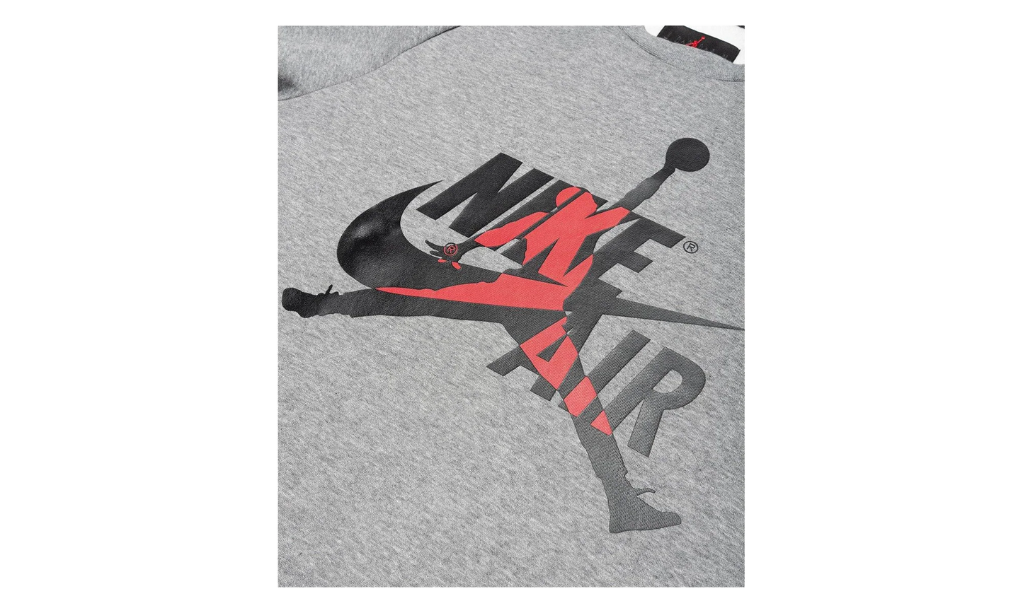 Air Jordan Jumpman Classics Crewneck Sweatshirt "Carbon Heather / Black" BV6006 091