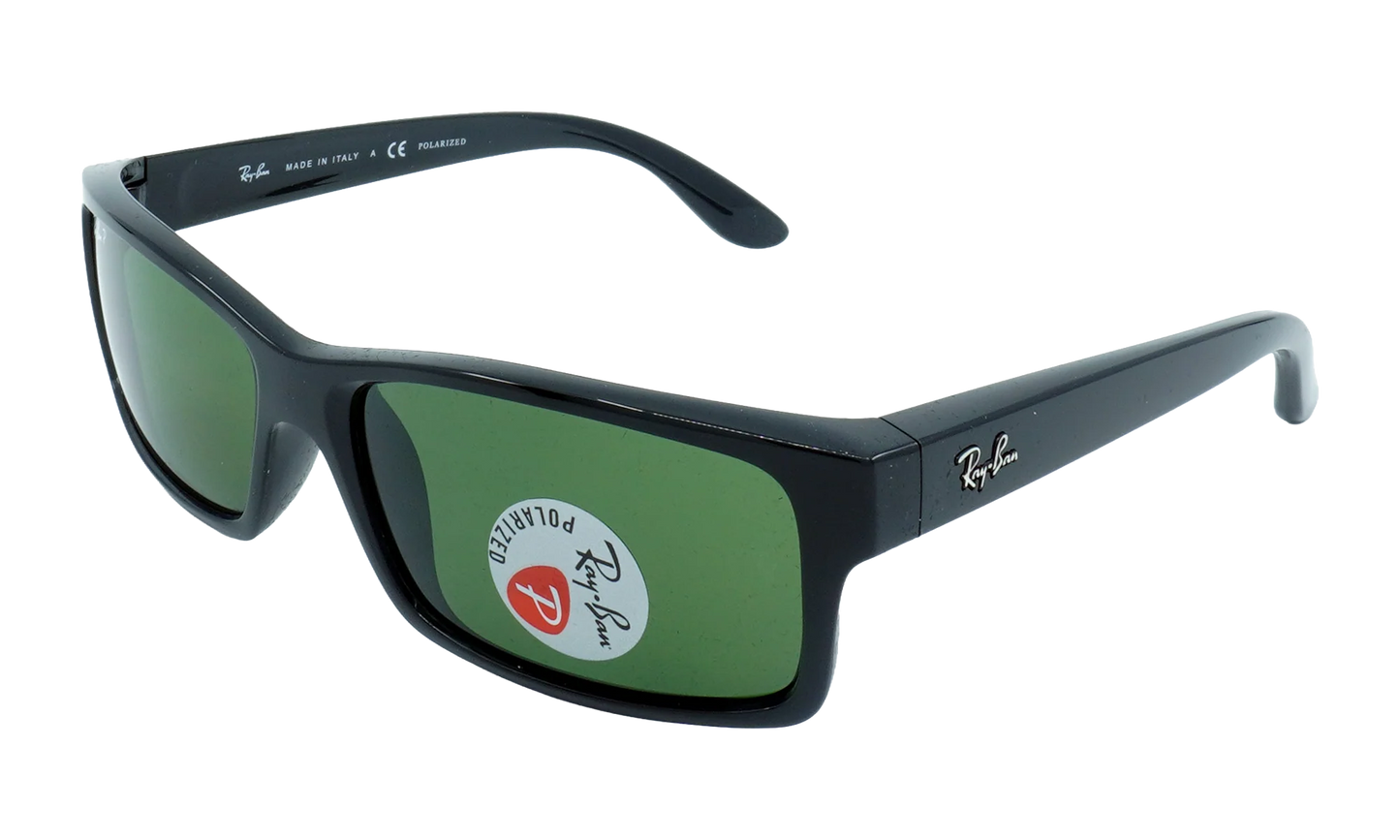 Rectangular Polarized Sunglasses "Black" RB4151-601-2P_59
