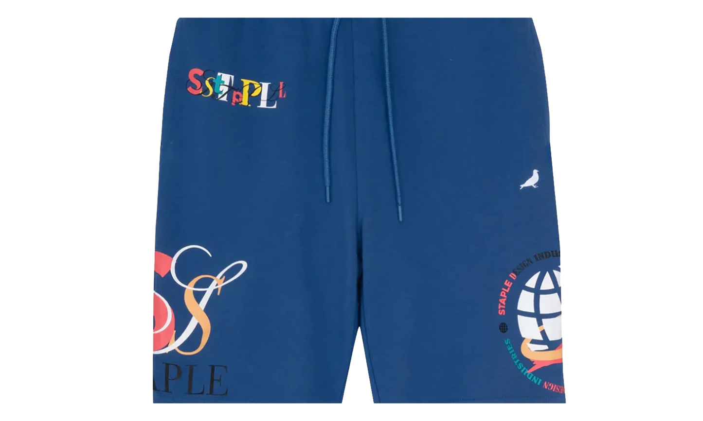McBaine AOP Sweatshort "Blue" 354BBBBB
