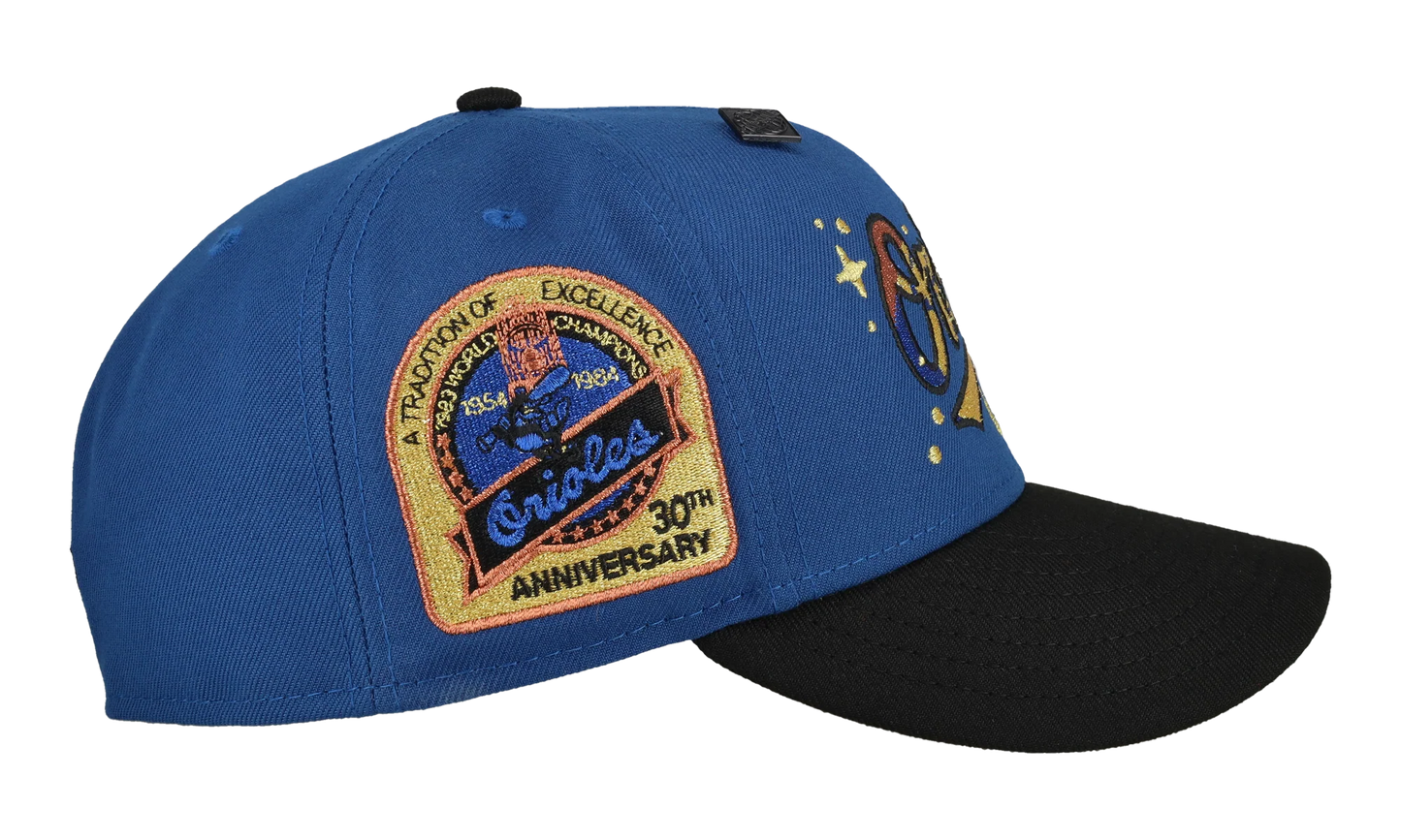59FIFTY Baltimore Orioles 30th Anniversary Fitted Hat "Blue / Black Celestial" NE434