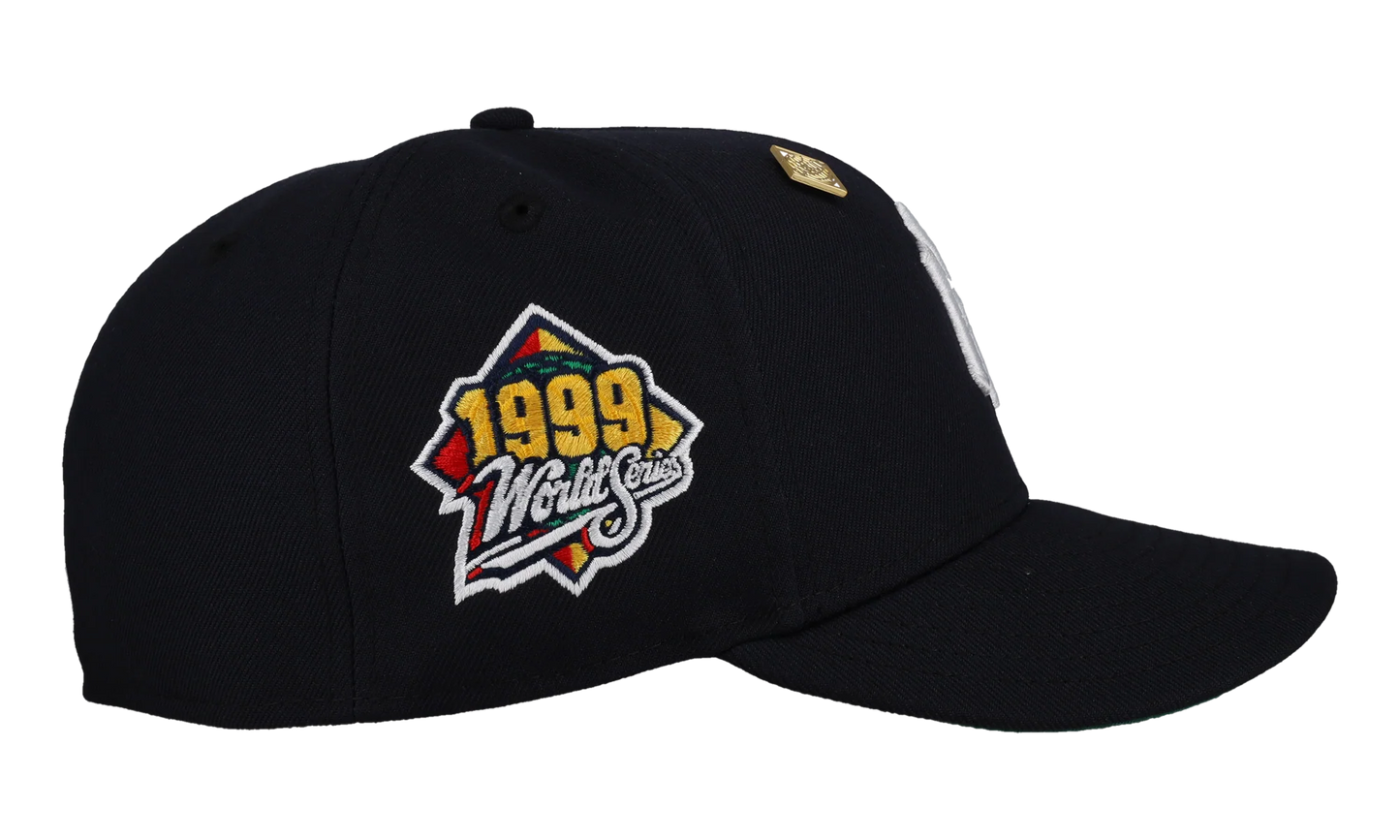 59FIFTY New York Yankees 1999 World Series Classic Fitted Hat "Navy / Green - Visor" NE292