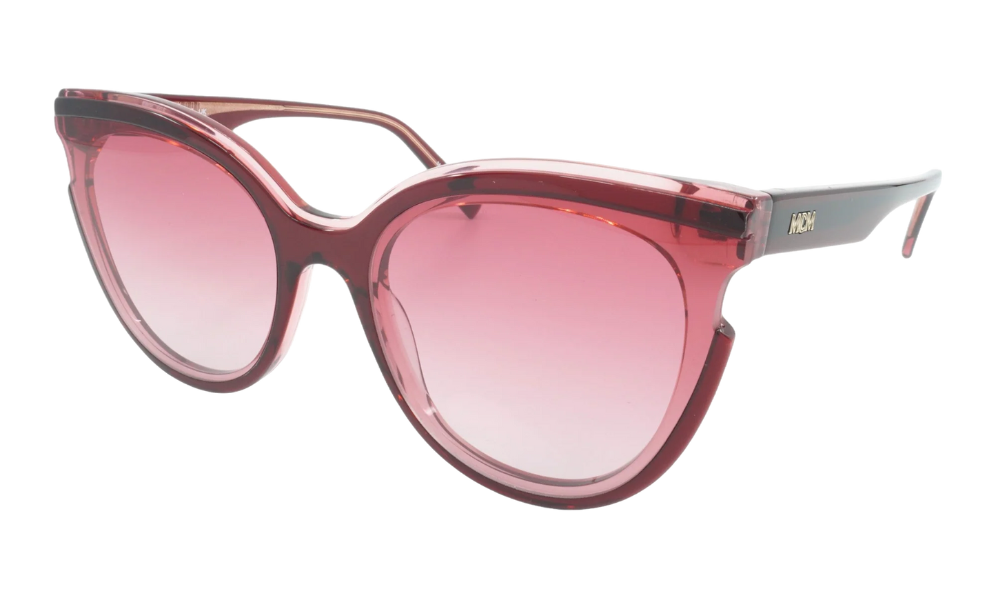 Cat Eye Sunglasses "TRANSPARENT BURGUNDY" MCM706S-605