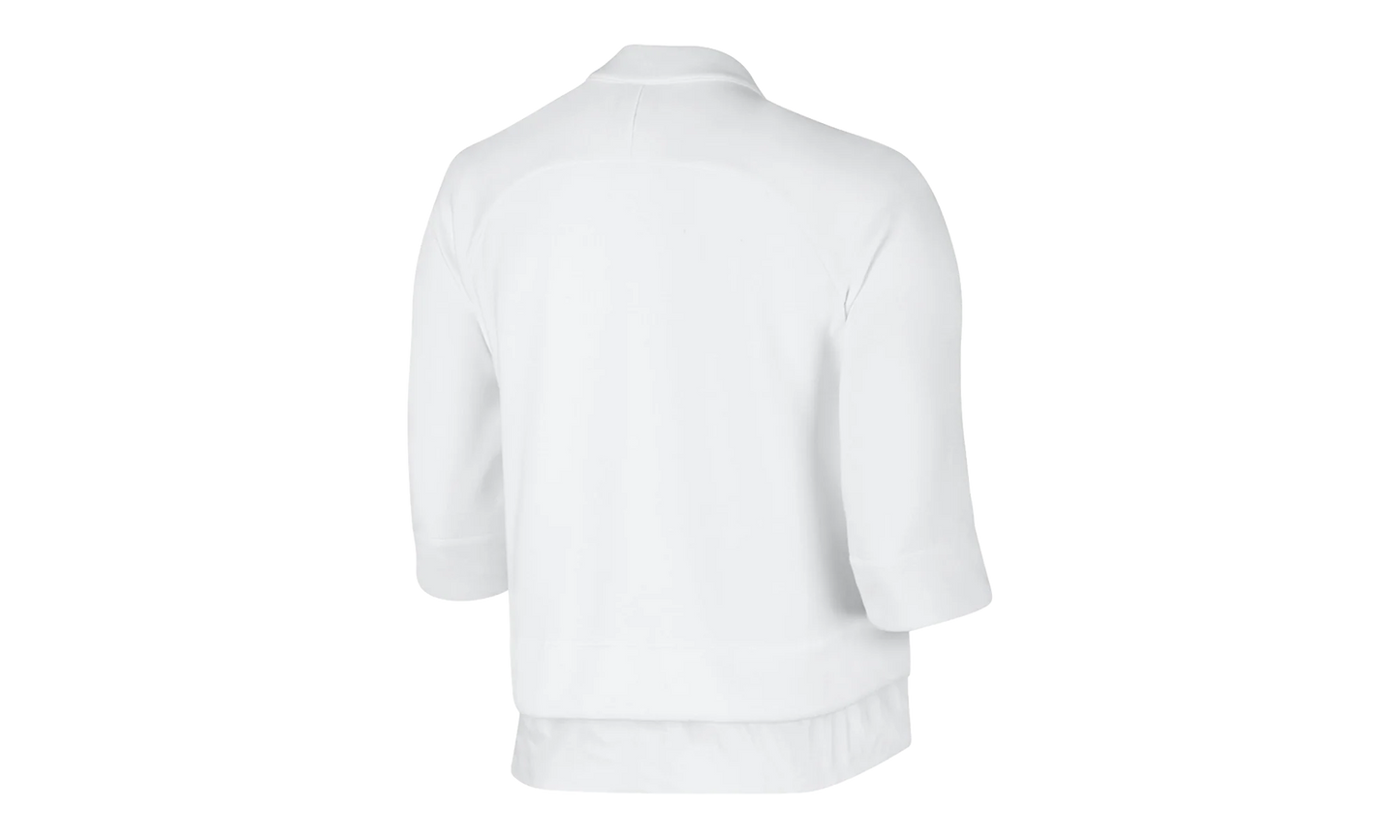 Tech Fleece Splatter Crop Zip Jacket WMNS "White / Grey" 803012 100