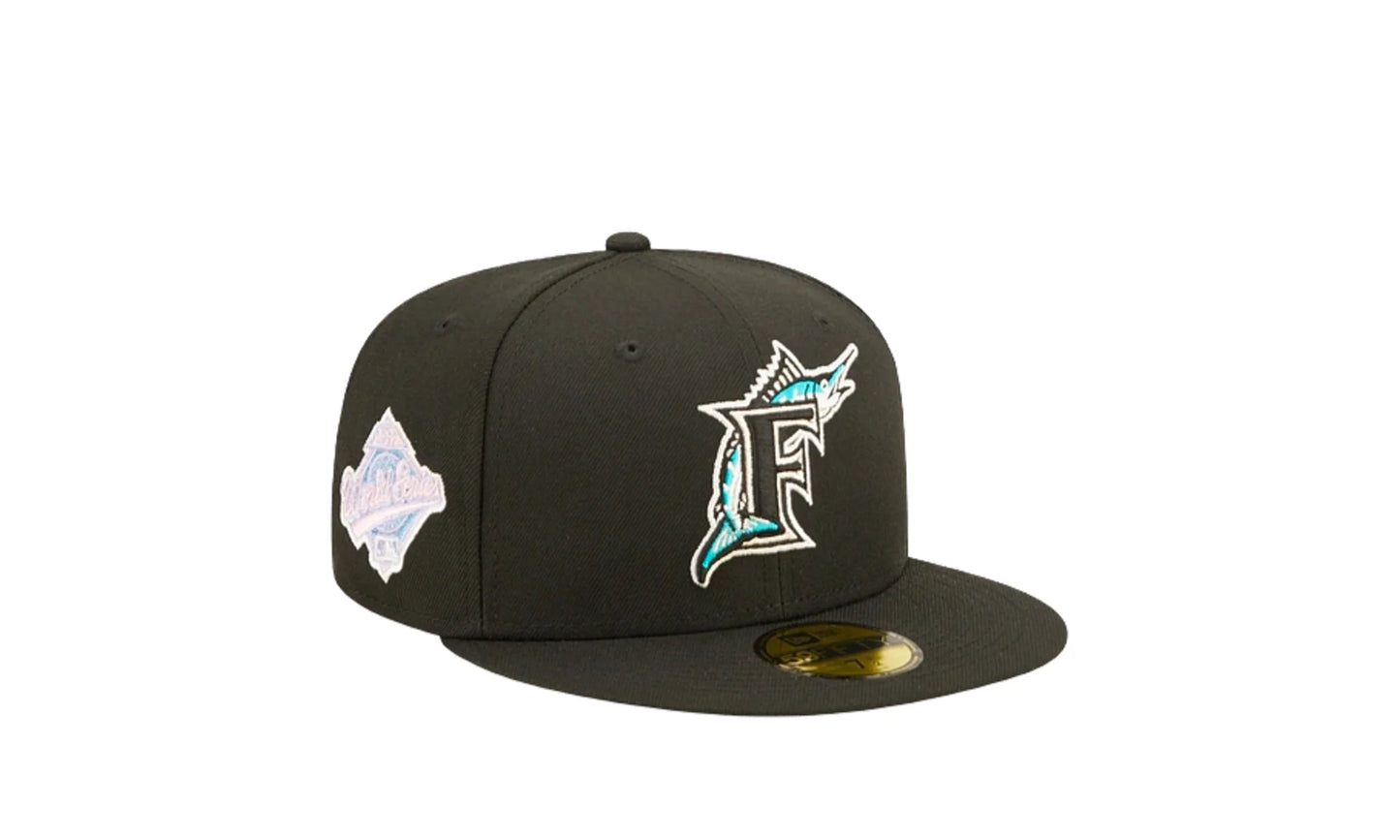 59Fifty MLB Florida Marlins Pop Sweat Fitted Hat "Black" 60243518