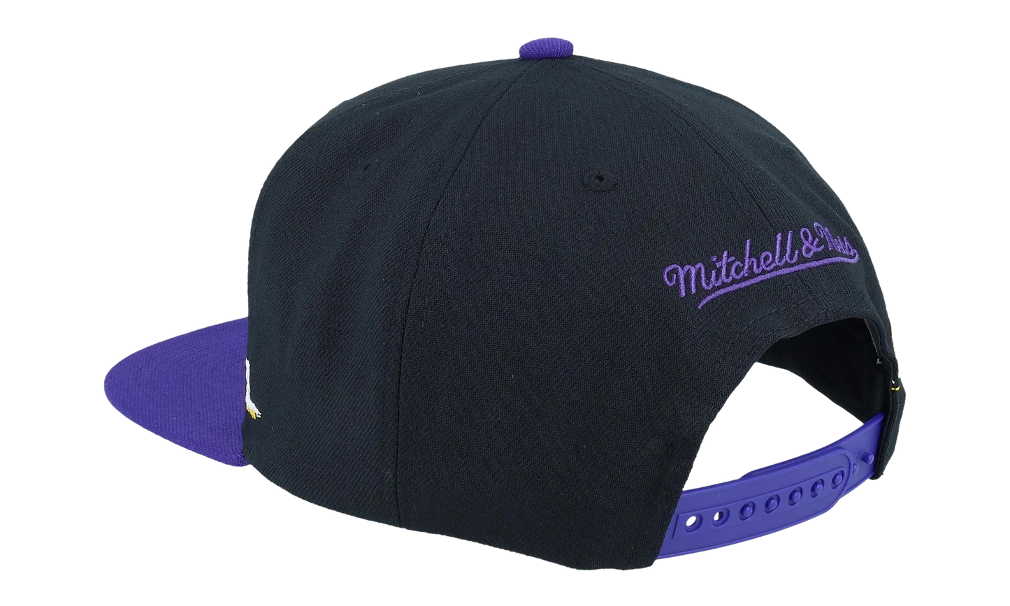 NBA Life Line Snapback Cap "Los Angeles Lakers - Black" HS9550 LALBLCK