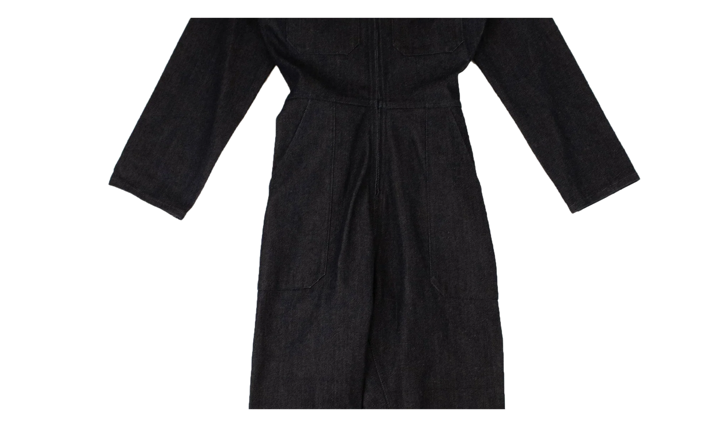 Denim Fitted Jumpsuit "Blue" APA XTPS 0001