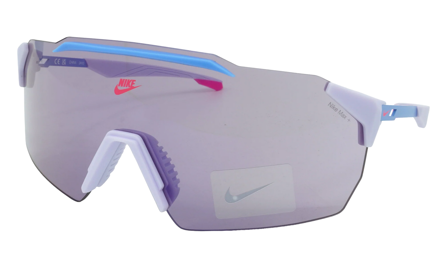 Limitless Shield Mirrored Sunglasses "Amethyst Tint / Blue Flash" IB3521X 538