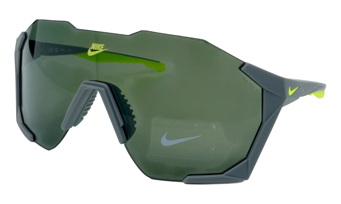 Charged Shield Sunglasses "Matte Smoke Grey / Green" IB3518X 084