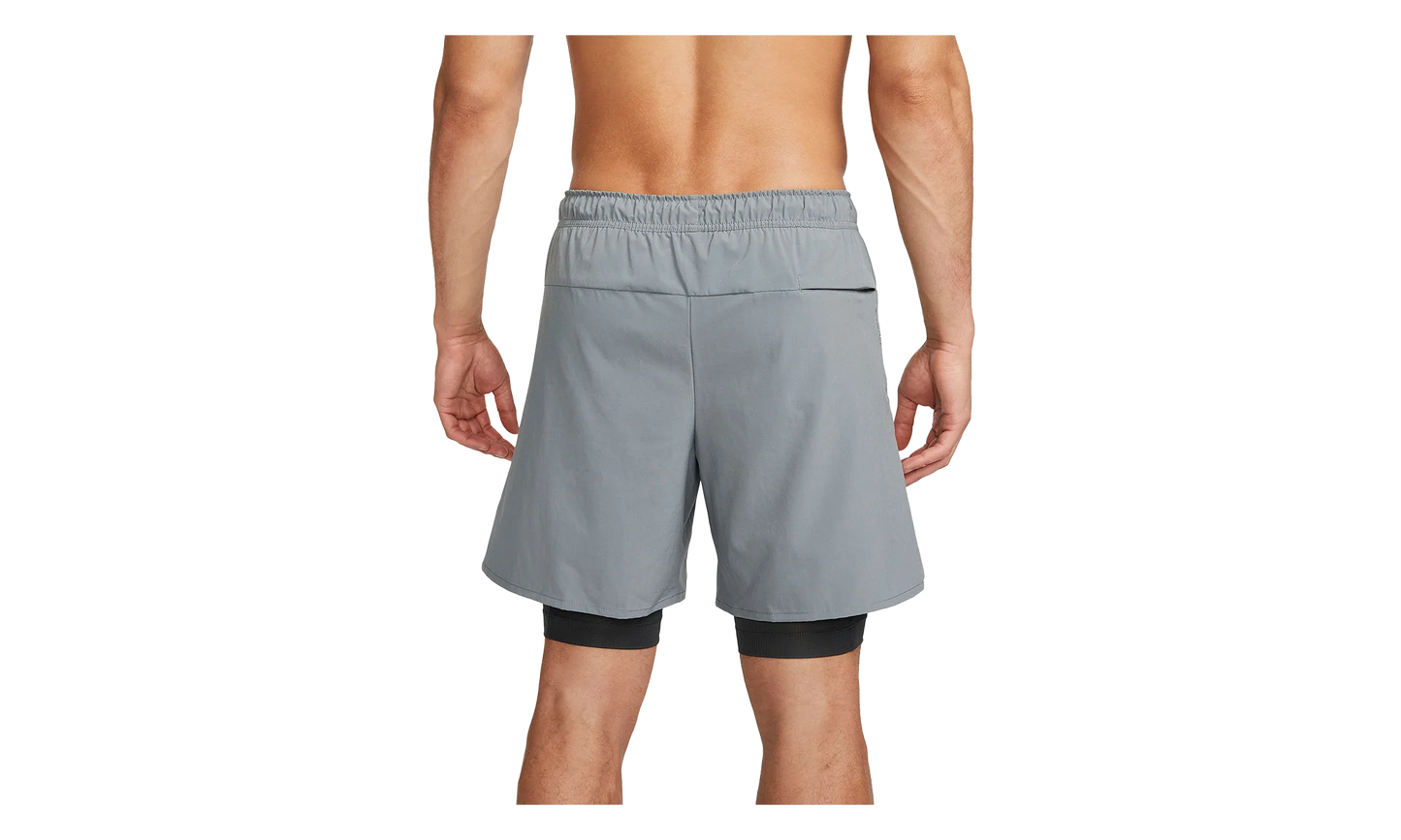 Dri-FIT Unlined Fitness 2 in 1 7" Shorts "Smoke Grey / Dark Smoke Grey" DV9334 084