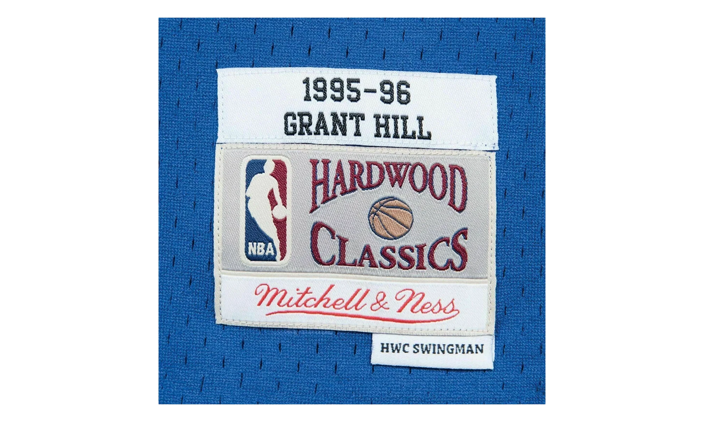 NBA Grant Hill Swingman Road Jersey "1995 Detroit Pistons - Royal" SMJYAC18025 DPIROYA95GHI