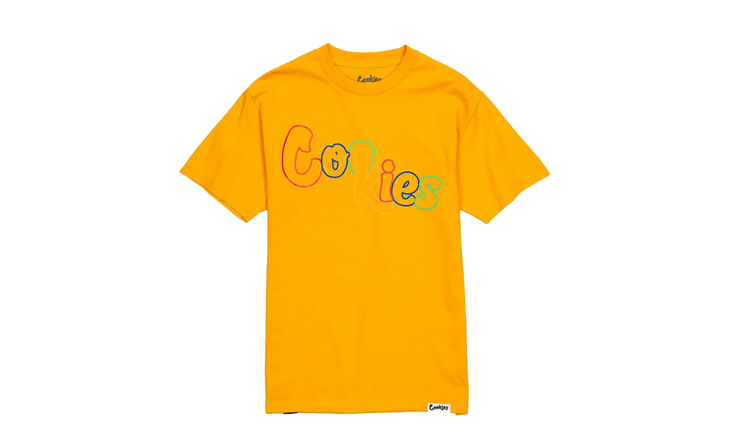 Pushin' Weight Logo Tee Shirt "Yellow" 1540T3628 GLD