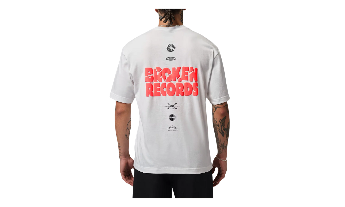 Jordan Broken Records Graphic T-Shirt "White / Infrared 23" IF3055 100