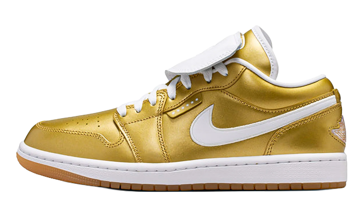 Air Jordan 1 Low WMNS "Gold Tiempo" IR2304 703
