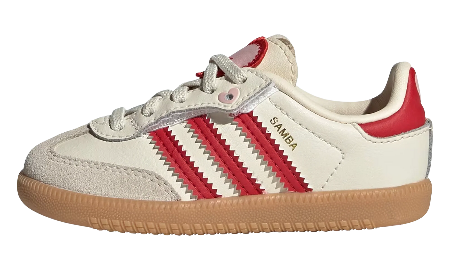 Samba OG Comfort Closure TD "Valentine's Day Cream White Scarlet (2026)" KI6682