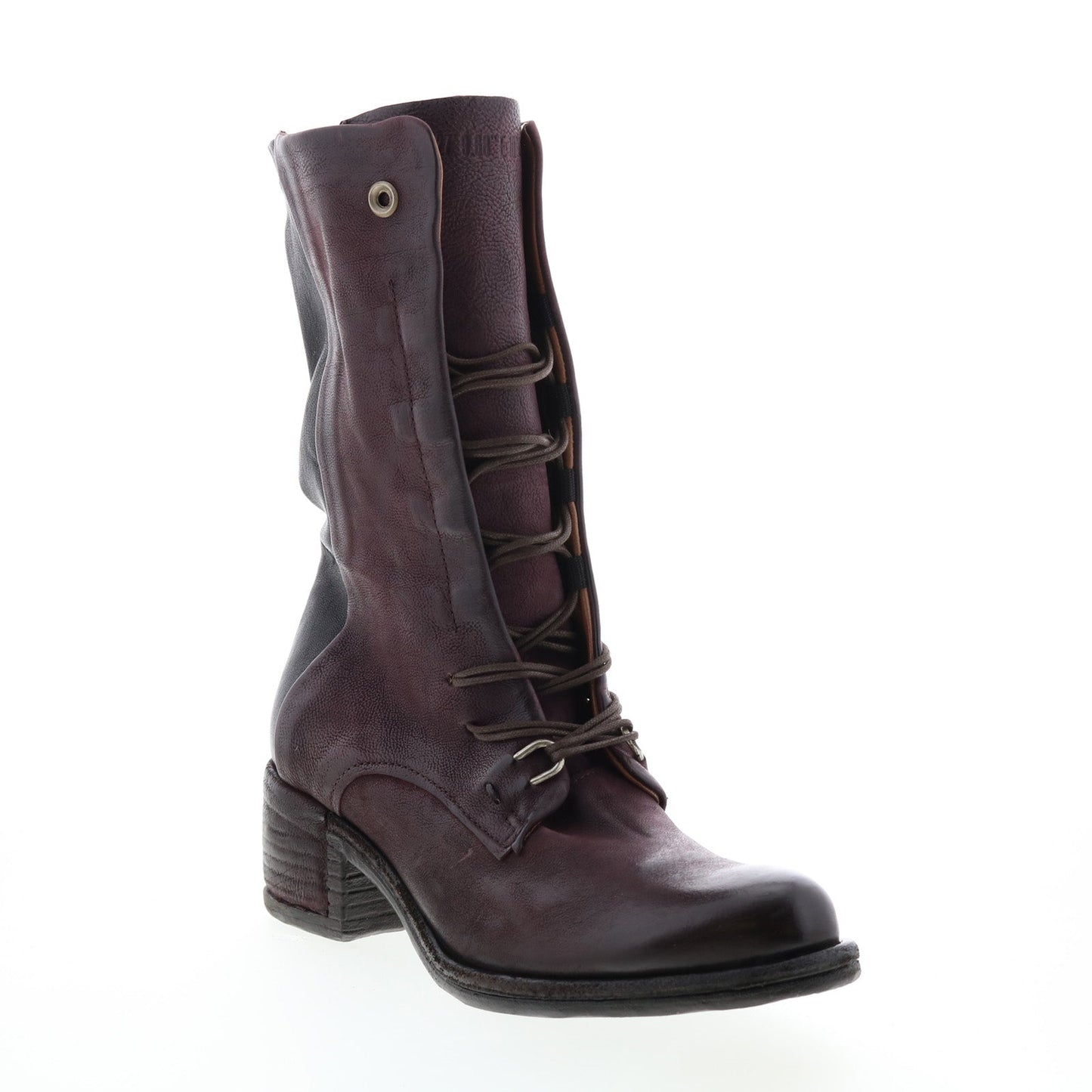 Opie 548213-201 Womens Burgundy Leather Lace Up Casual Dress Boots