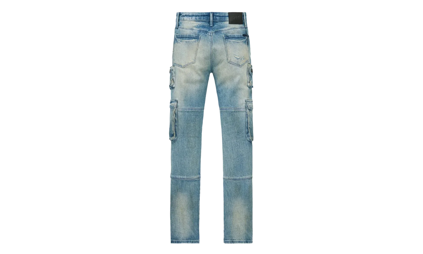 Slate Cargo Skinny Jeans "Muddy Sky" MLFQD1070 B1839MDSKY