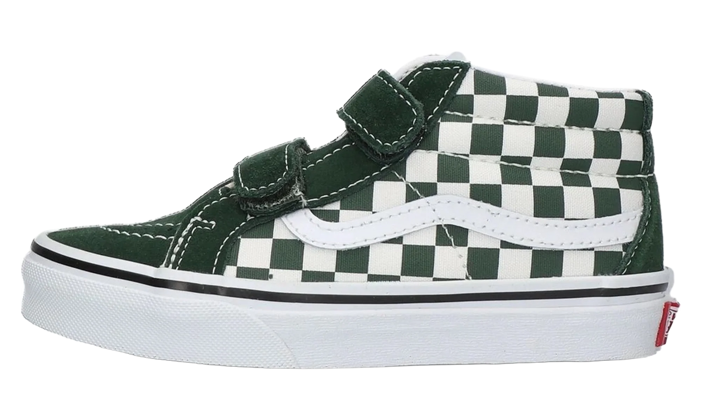 Checkerboard Sk8-Mid Reissue Hook and Loop PS "Green / White" VN00018TBD6