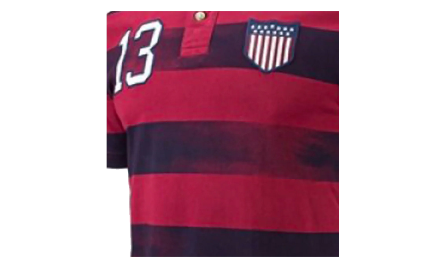 USA Covert Vintage Polo Shirt "Red / Obsidian" 543973 677